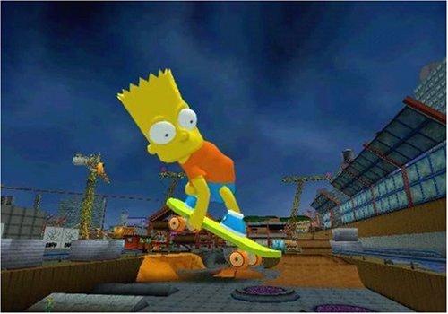 Slavic Simpsons Skateboarding Blank Meme Template