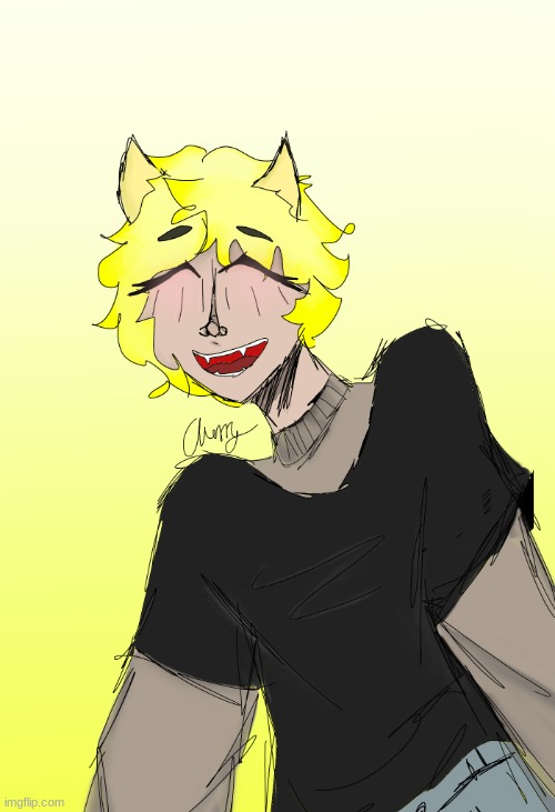 oc (name suggestions for them plz) they are nonbinary :) | made w/ Imgflip meme maker