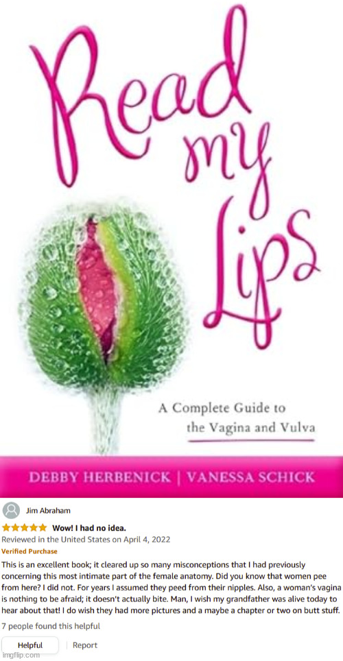 Excellent review of a book about vaginas | image tagged in well trolled | made w/ Imgflip meme maker