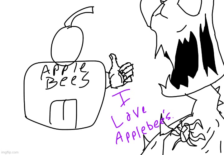 I love applebees | image tagged in i love applebees | made w/ Imgflip meme maker