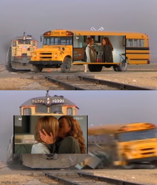 not apologies for those idiots who got offended and then mad over | image tagged in a train hitting a school bus | made w/ Imgflip meme maker