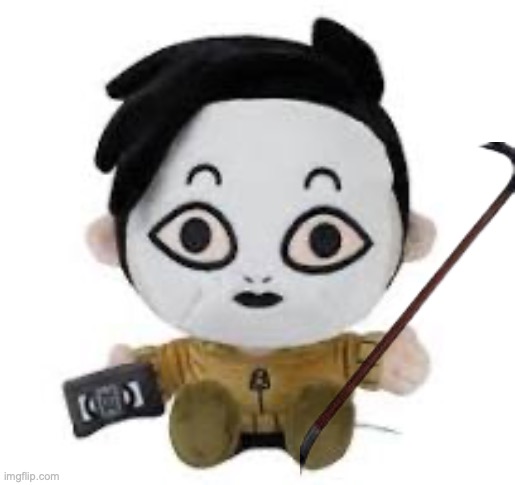 masky plush with a crowbar Blank Meme Template
