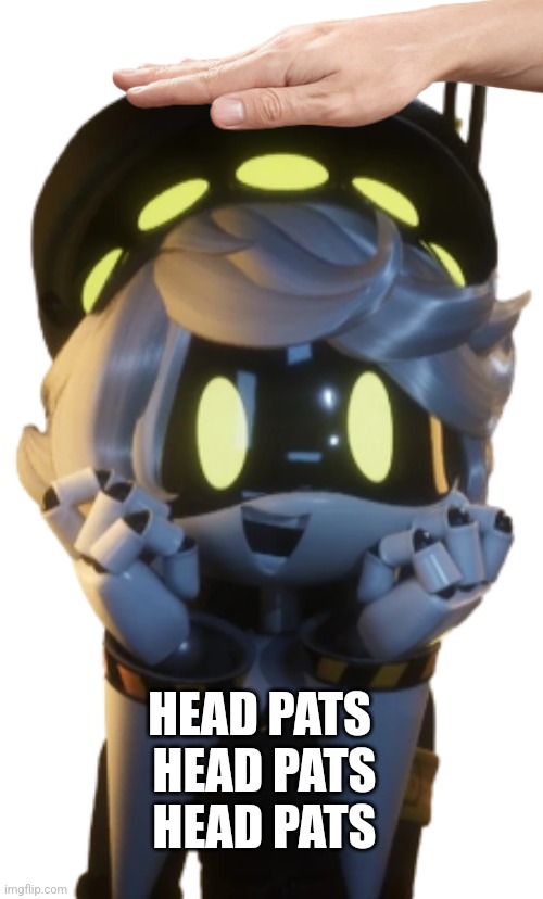 Head pats | HEAD PATS 
HEAD PATS
HEAD PATS | image tagged in happy n | made w/ Imgflip meme maker