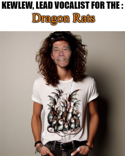 The Dragon Rats | KEWLEW, LEAD VOCALIST FOR THE :; Dragon Rats | image tagged in rock star,kewlew | made w/ Imgflip meme maker