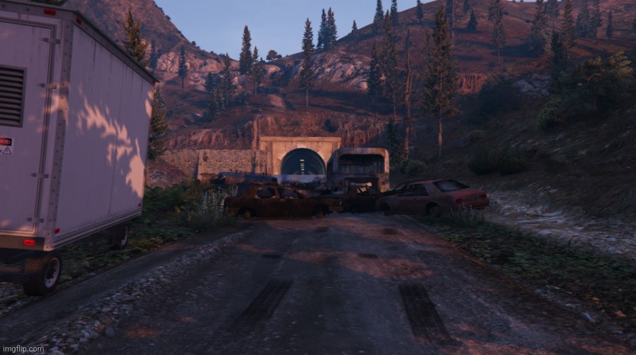 ". . . a highway used for the evacuation of civilians before the flood happened. Sadly, nobody made it out. There's supplies..." | made w/ Imgflip meme maker