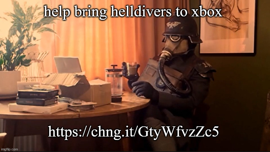 Coffee Kriegsmarine | help bring helldivers to xbox; https://chng.it/GtyWfvzZc5 | image tagged in coffee kriegsmarine | made w/ Imgflip meme maker