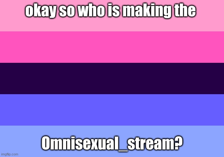 Oohhh knockouuutttt | okay so who is making the; Omnisexual_stream? | image tagged in omni flag | made w/ Imgflip meme maker