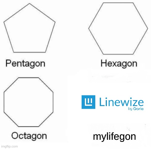 Linewize sucks | mylifegon | image tagged in memes,pentagon hexagon octagon | made w/ Imgflip meme maker
