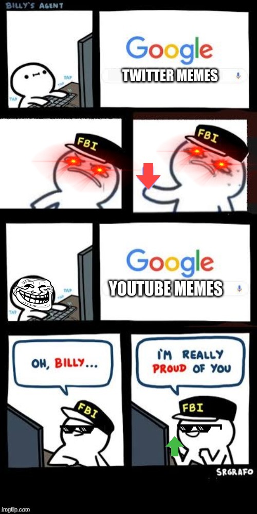 MEMES | TWITTER MEMES; YOUTUBE MEMES | image tagged in billy's agent downvote | made w/ Imgflip meme maker