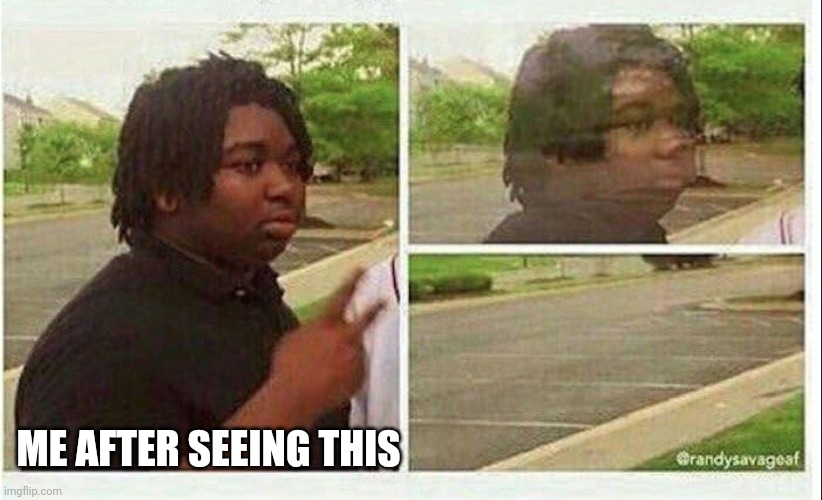 Black guy disappearing | ME AFTER SEEING THIS | image tagged in black guy disappearing | made w/ Imgflip meme maker