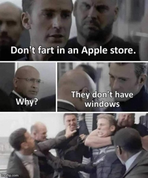 Don't even do it | image tagged in don't fart in an apple store | made w/ Imgflip meme maker