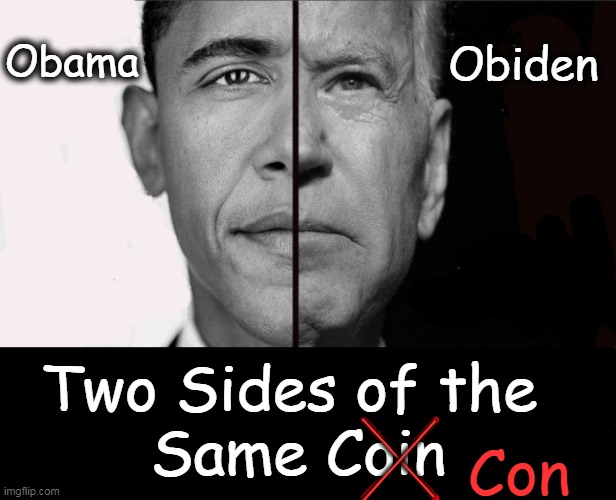 Cons Come with Consequences | image tagged in barack obama,joe biden,they're the same picture,i have two sides,corruption,political humor | made w/ Imgflip meme maker
