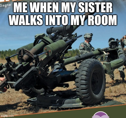 ME WHEN MY SISTER WALKS INTO MY ROOM | image tagged in siblings | made w/ Imgflip meme maker