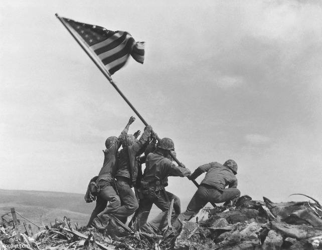 Iwo Jima | image tagged in iwo jima | made w/ Imgflip meme maker