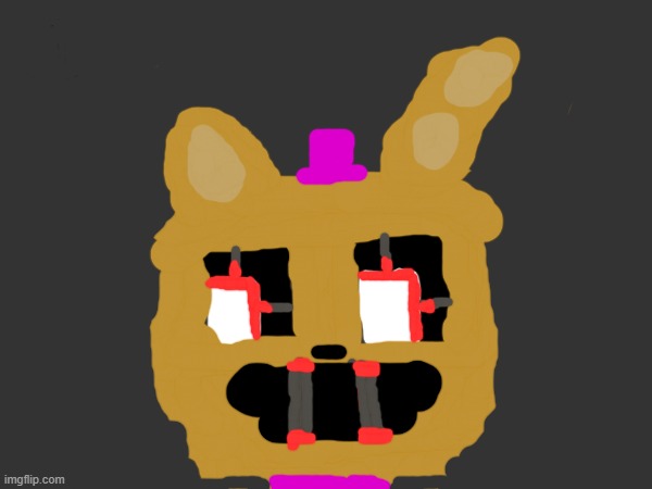 Tried drawing the Springbonnie sprite right after the Springlock incident | image tagged in i always come back | made w/ Imgflip meme maker
