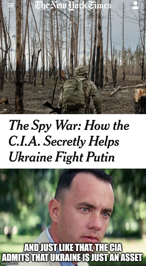 AND JUST LIKE THAT, THE CIA ADMITS THAT UKRAINE IS JUST AN ASSET | image tagged in memes,and just like that,funny memes | made w/ Imgflip meme maker