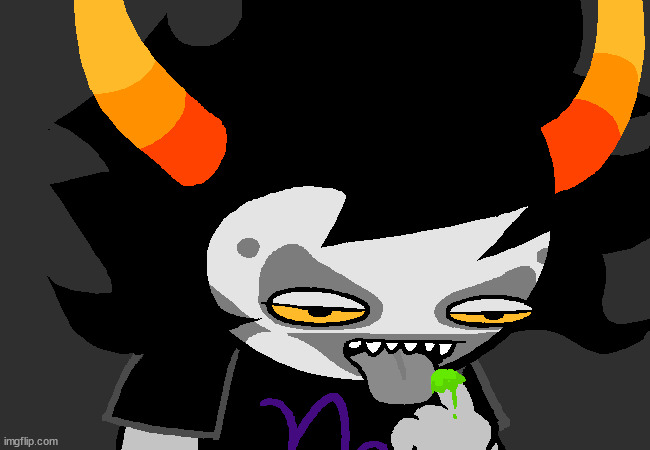 "You aren't supposed to eat that slime. It does funny things to a troll's head." | made w/ Imgflip meme maker