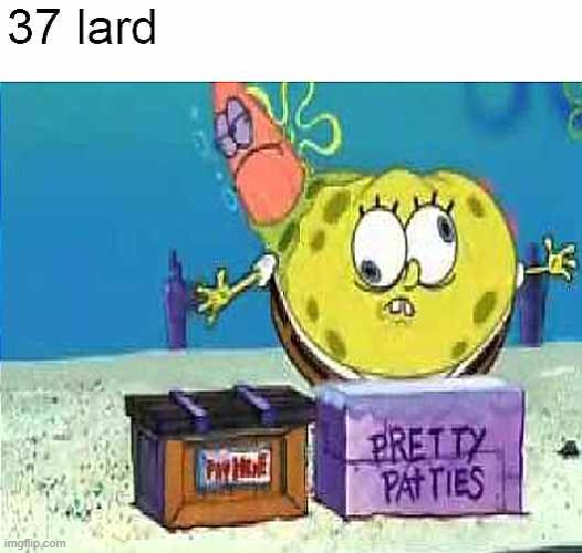 spiongbob got that lard | image tagged in spongbob | made w/ Imgflip meme maker