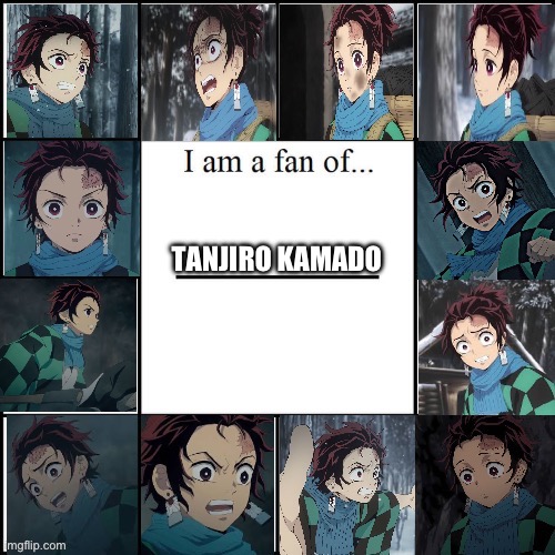 I am a fan of Tanjiro Kamado | TANJIRO KAMADO | image tagged in meme | made w/ Imgflip meme maker