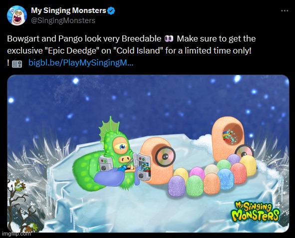 Even MSM is unhooked ? | image tagged in my singing monsters | made w/ Imgflip meme maker