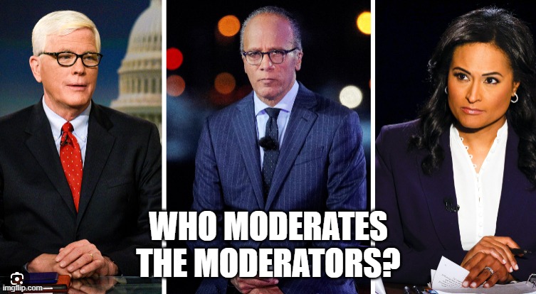 Mod's will be Mod's | WHO MODERATES
THE MODERATORS? | image tagged in biased media,bias,media bias,fake news,msnbc,soros | made w/ Imgflip meme maker