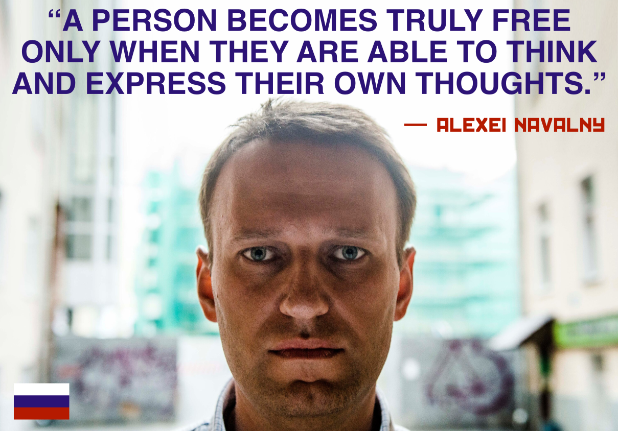 Alexei Navalny Quote A Person Becomes Truly Free Meme Blank Meme Template