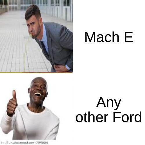 Ford MACH E vs any other Ford | Mach E; Any other Ford | image tagged in memes,drake hotline bling | made w/ Imgflip meme maker