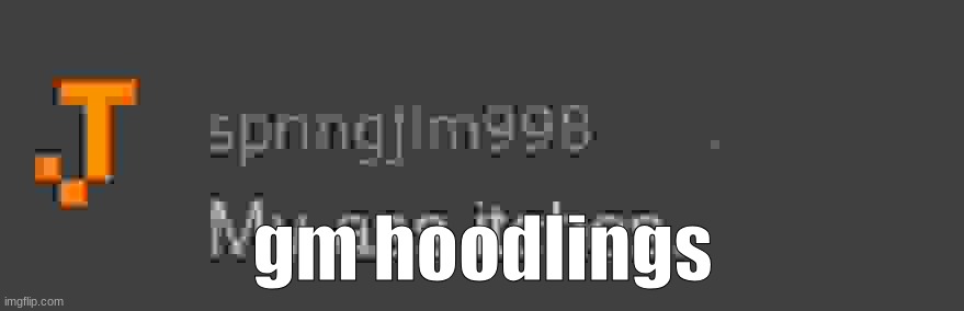 his ass | gm hoodlings | image tagged in his ass | made w/ Imgflip meme maker