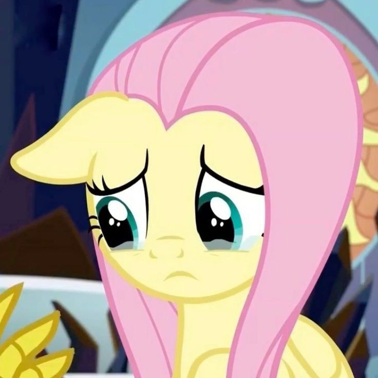 Fluttershy crying Blank Meme Template