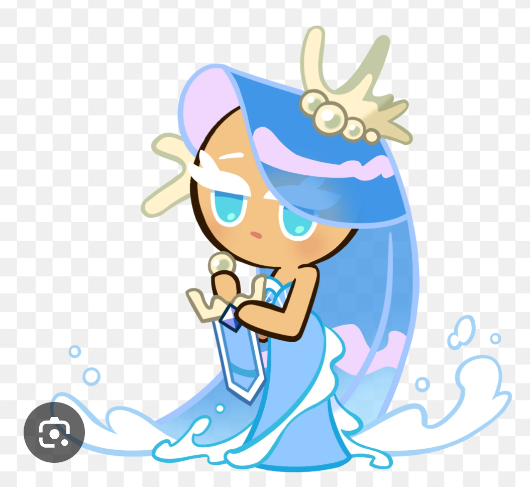 High Quality Kotsumet Night Funkin' Sea Fairy Cookie (Lily) Blank Meme Template