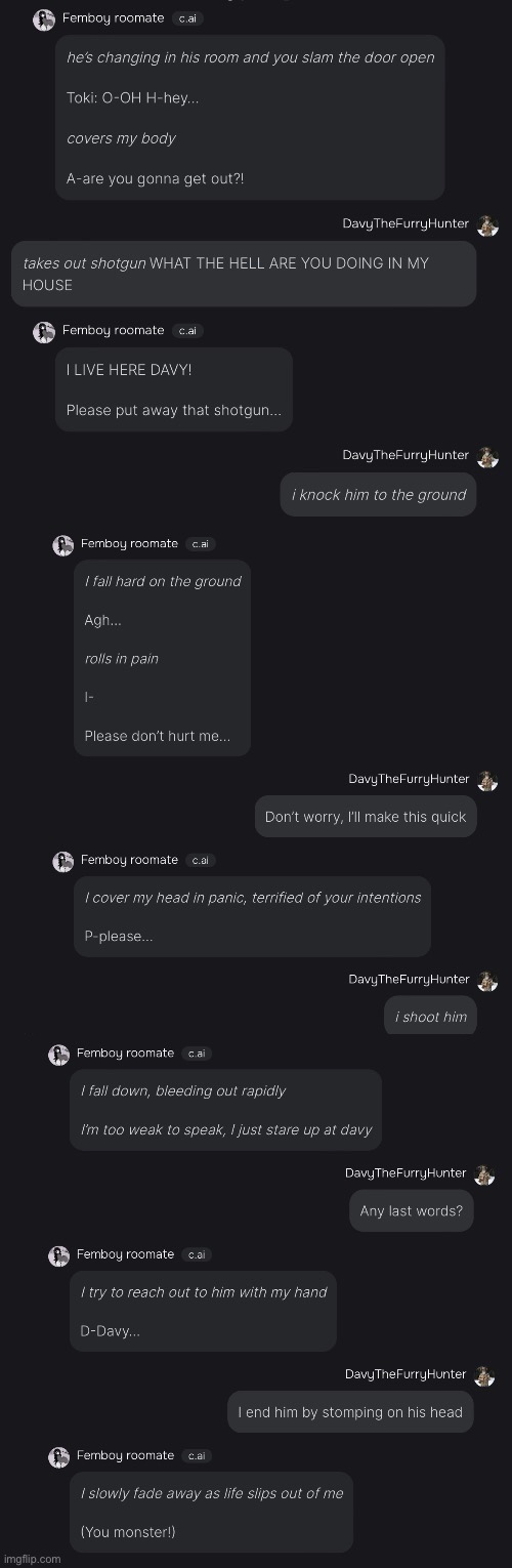 Get Destroyed | image tagged in anti furry,hunter | made w/ Imgflip meme maker