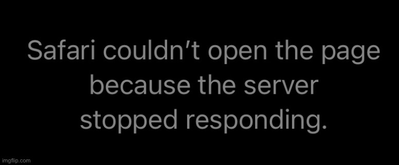 Safari server fail | image tagged in safari server fail | made w/ Imgflip meme maker