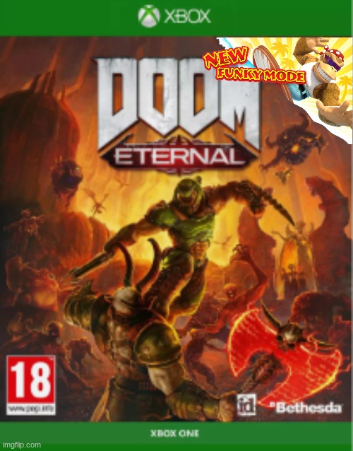 image tagged in doom eternal,new funky mode | made w/ Imgflip meme maker