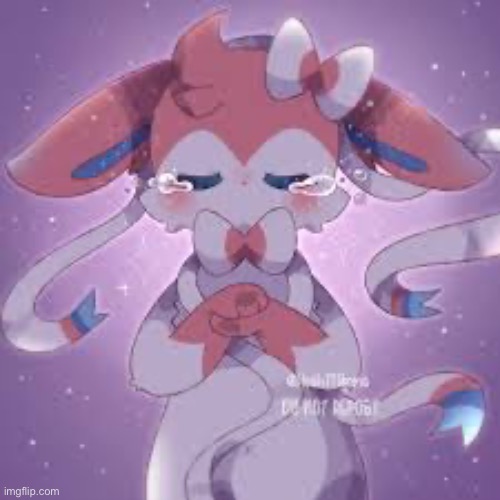 Sad sylveon | image tagged in sad sylveon | made w/ Imgflip meme maker