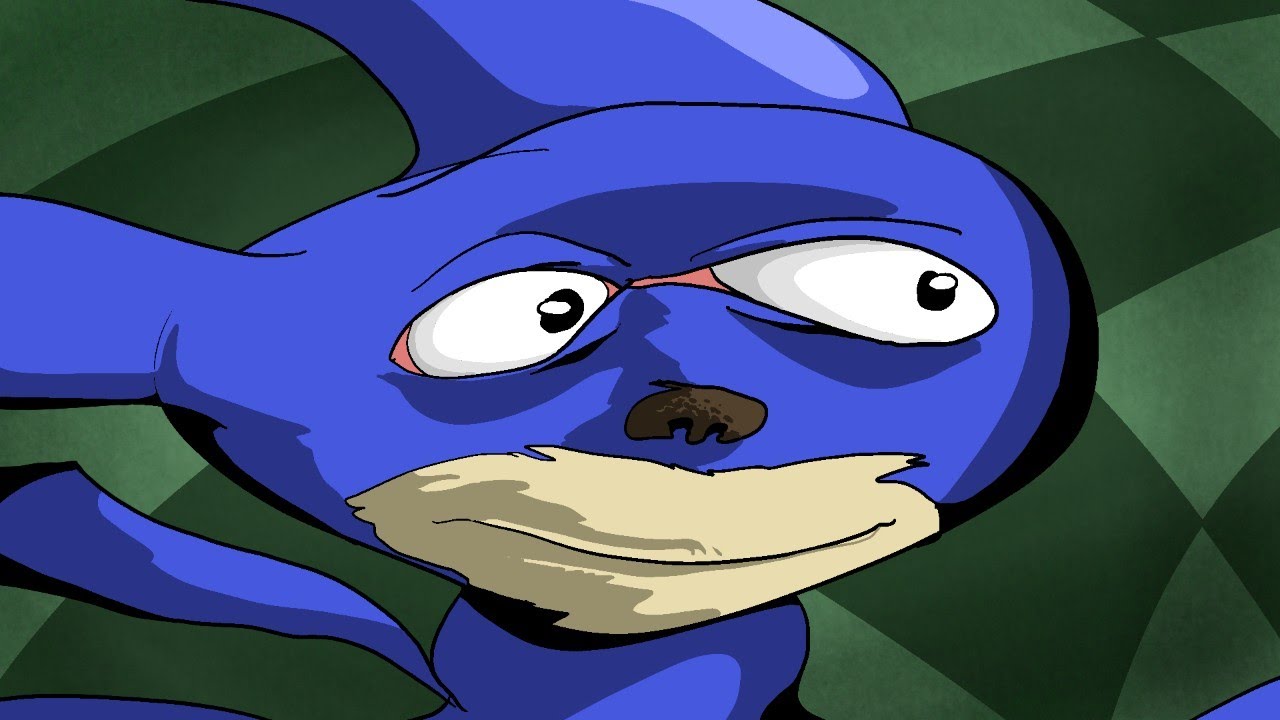 High Quality sanic stare Blank Meme Template