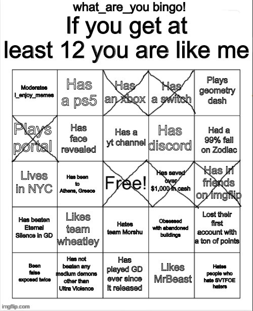 what_are_you bingo | image tagged in what_are_you bingo | made w/ Imgflip meme maker
