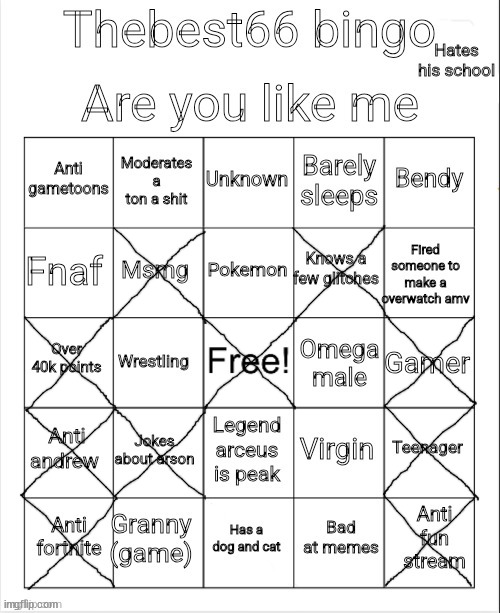 Niche bingos #3 | image tagged in thebest66 bingo v 1 | made w/ Imgflip meme maker