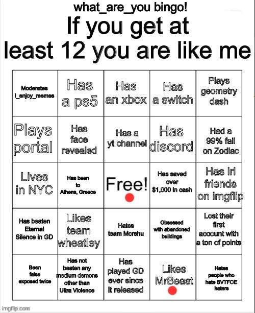 what_are_you bingo | image tagged in what_are_you bingo | made w/ Imgflip meme maker