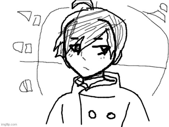 I drew Shuichi with the drawing tool on a chromebook.. | image tagged in shuichi saihara,danganronpa,anime,sketch,low quality | made w/ Imgflip meme maker