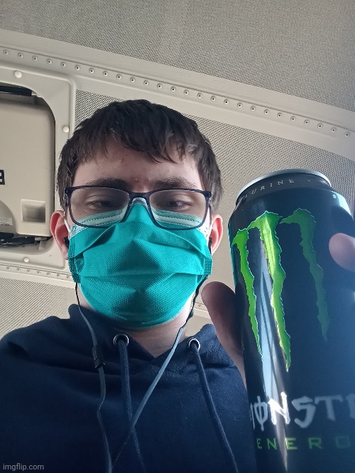 Me on the bus :3 (I have a mask on cause I got strep) | made w/ Imgflip meme maker