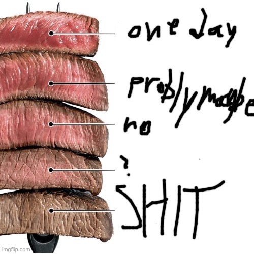 I don’t like steak | image tagged in steak | made w/ Imgflip meme maker
