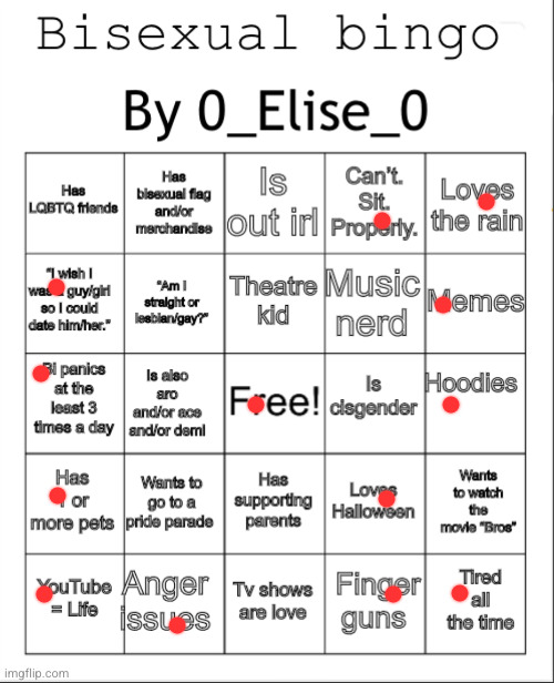 Bisexual bingo | image tagged in bisexual bingo | made w/ Imgflip meme maker
