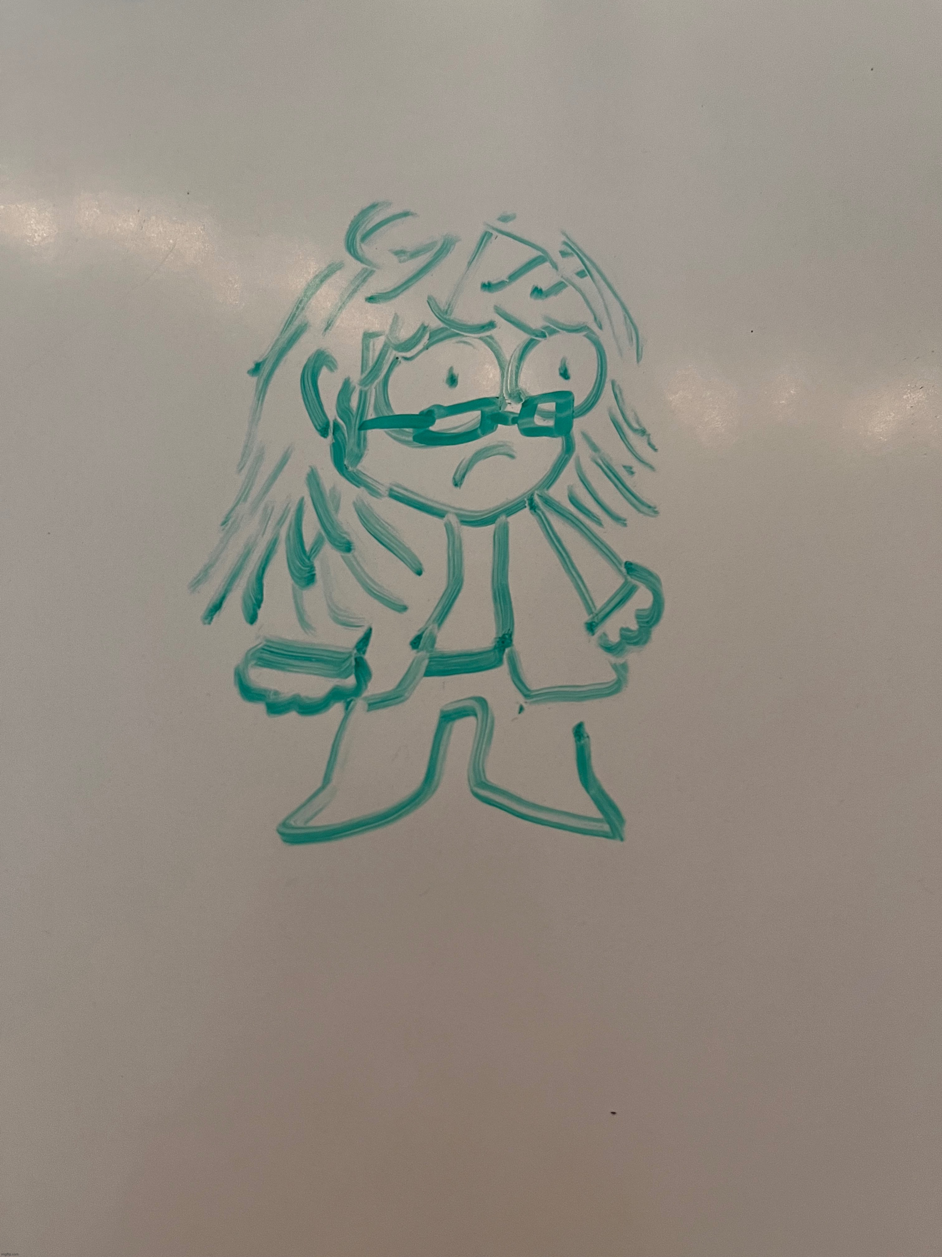 I was practicing drawing during class and somehow this drawing was born | image tagged in drawing | made w/ Imgflip meme maker