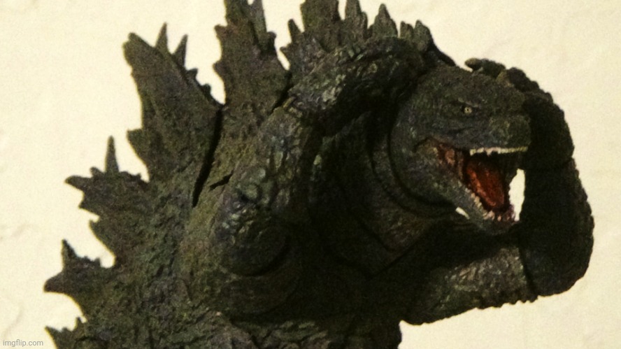 Shocked Godzilla | image tagged in shocked godzilla | made w/ Imgflip meme maker