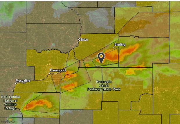 the severe storms are currently approaching north of Chicago | made w/ Imgflip meme maker