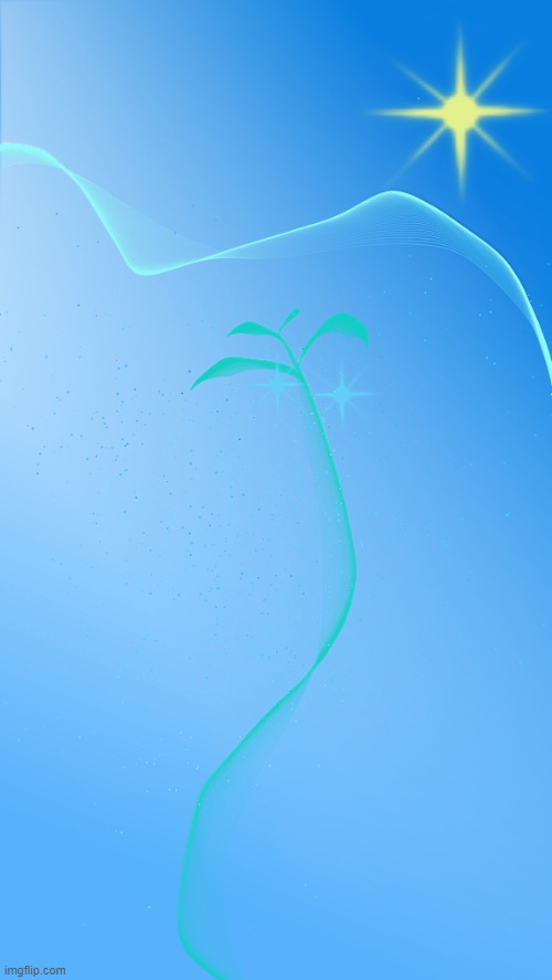 i made this windows 7-type wallpaper using krita's brushes and gradients. feel free to screenshot. | made w/ Imgflip meme maker
