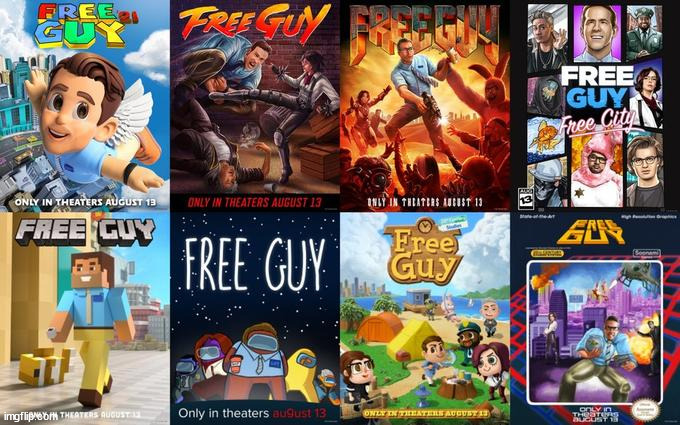 The official Free Guy posters | made w/ Imgflip meme maker