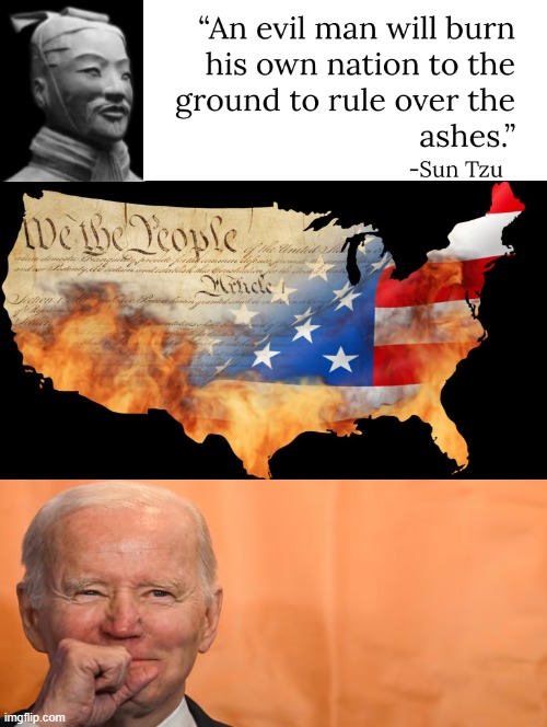 An evil man will burn his nation to the ground to rule over the ashes! | image tagged in that's the evilest thing i can imagine,evil laughter | made w/ Imgflip meme maker