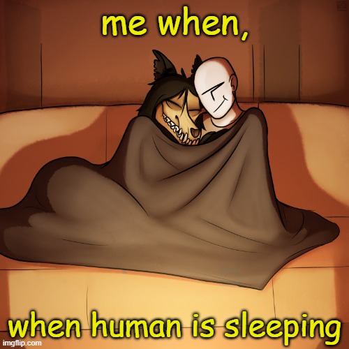 me when, when human is sleeping | image tagged in mal0 | made w/ Imgflip meme maker