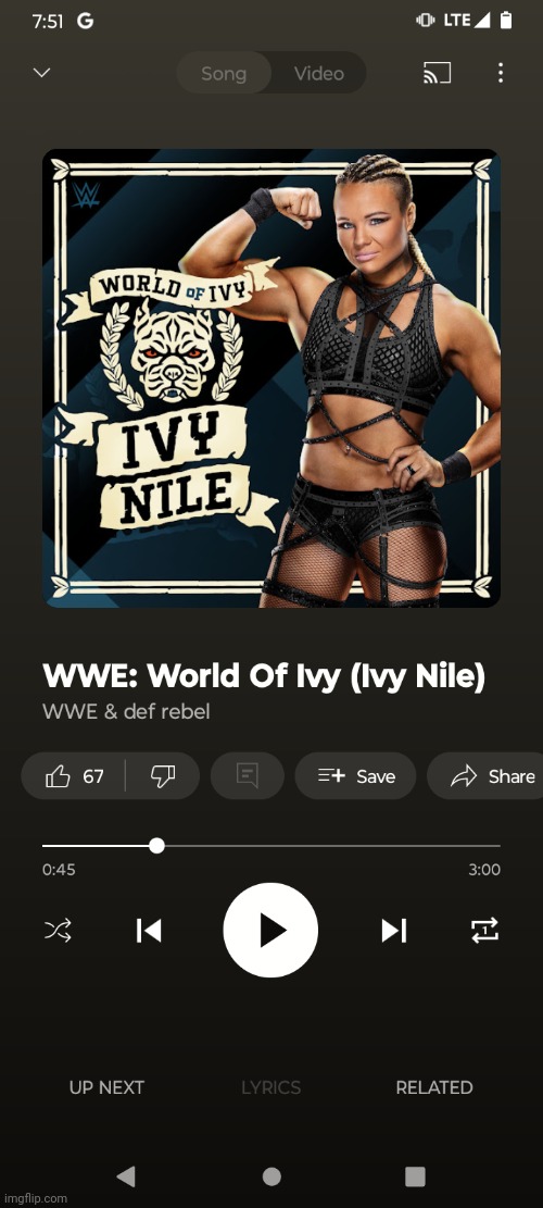 Rate this WWE theme! (Link in comments) | image tagged in wwe,ivy nile | made w/ Imgflip meme maker